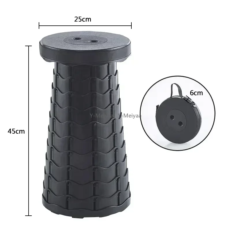 Портативный складной телескопический табурет, легкий пластиковый стул для очереди в метро и кемпинг, рыбалка с сумкой для переноски 
Портативный складной телескопический табурет, легкий пластиковый стул для очереди в метро и кемпинг, рыбалка с сумкой для переноски