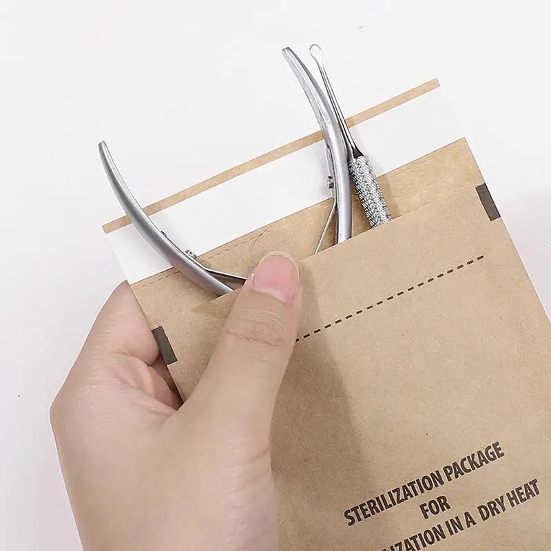 20/40/100Pcs Kraft Paper Bag Disposable Sterilization Disinfection Bag Nail Tools Sterilizer Manicure Bags sterilization Pouch
20/40/100Pcs Kraft Paper Bag Disposable Sterilization Disinfection Bag Nail Tools Sterilizer Manicure Bags sterilization Pouch
