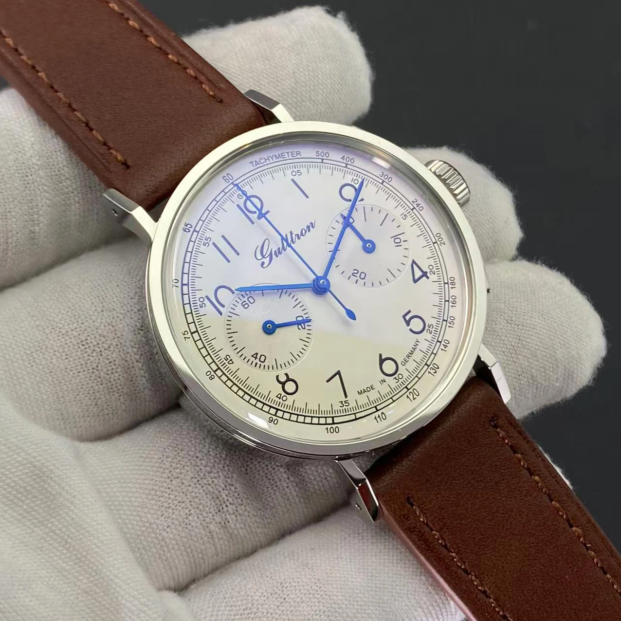 Мужские часы с хронографом Gull Tron, 40 мм, механические наручные часы с ручным заводом, сапфировое зеркало ST1901
Мужские часы с хронографом Gull Tron, 40 мм, механические наручные часы с ручным заводом, сапфировое зеркало ST1901