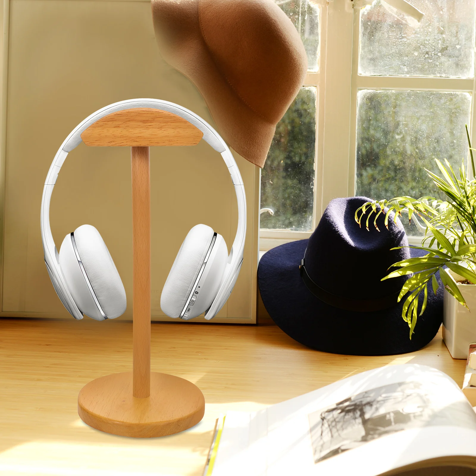 Headphone Stand Durable Rubber Wood Headset Storage Holder Desk Display Gaming Headset Accessories Headphone Stand
Headphone Stand Durable Rubber Wood Headset Storage Holder Desk Display Gaming Headset Accessories Headphone Stand