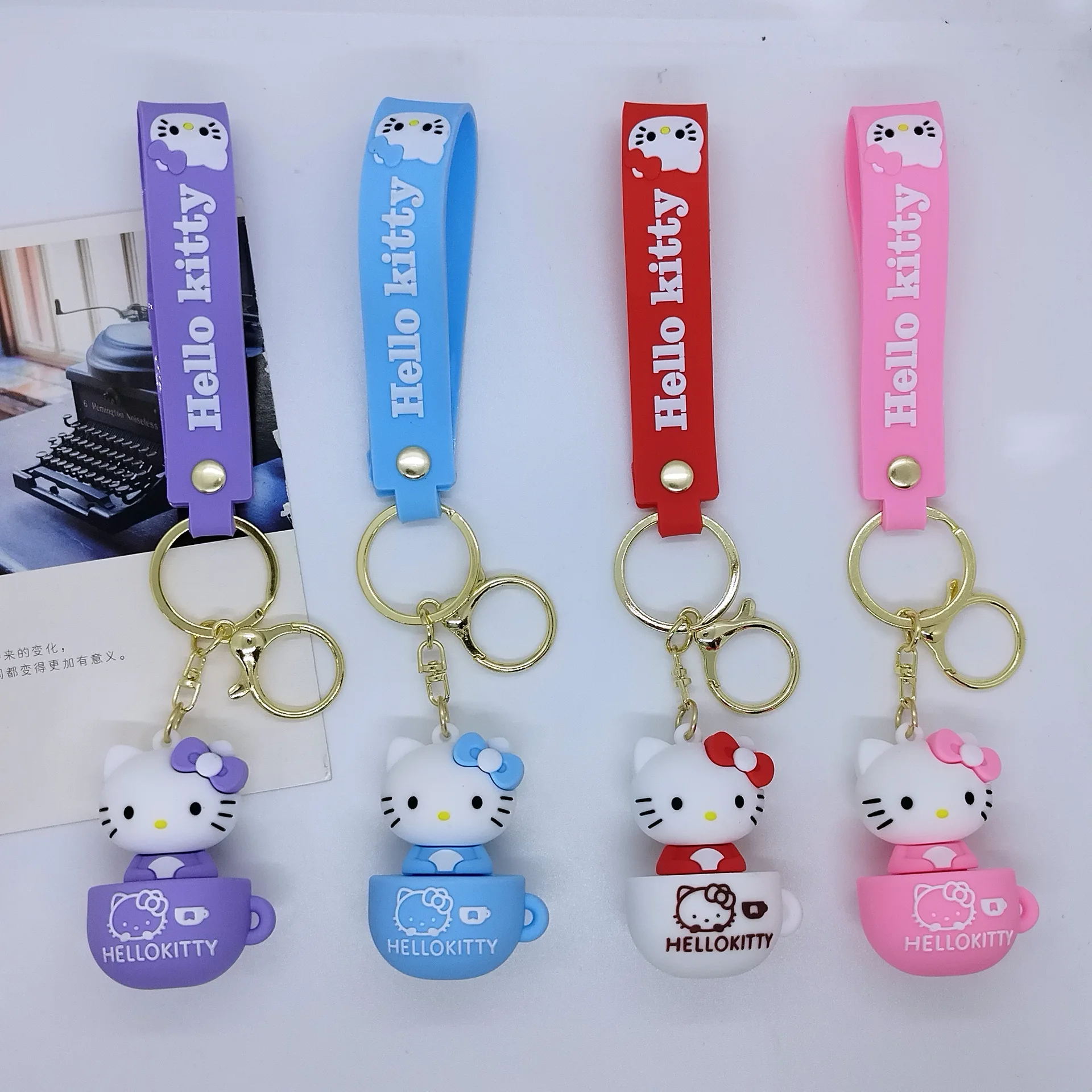 Cross Border Creative Cartoon Tea Cup Sanrio HelloKitty Keychain Bag Car Keychain Accessories Gift Wholesale Anime Cartoon
Cross Border Creative Cartoon Tea Cup Sanrio HelloKitty Keychain Bag Car Keychain Accessories Gift Wholesale Anime Cartoon