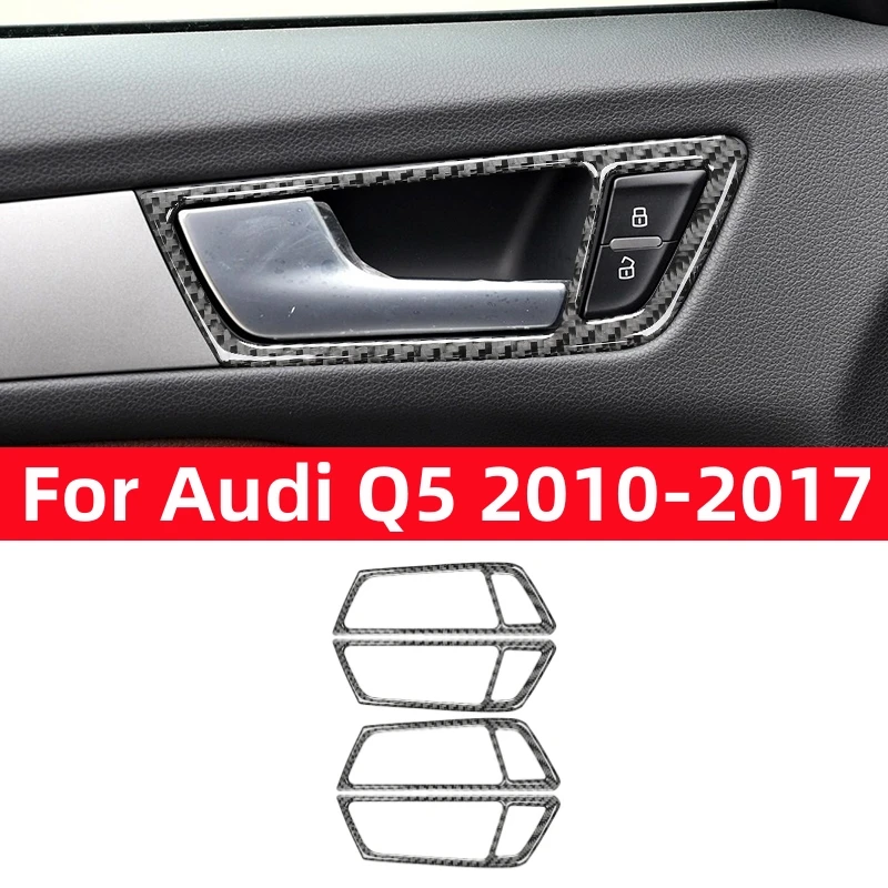 For Audi Q5 2010-2017 Accessories Carbon Fiber Modification Car Interior Door Handle Decorative Frame Cover Trim Sticker
For Audi Q5 2010-2017 Accessories Carbon Fiber Modification Car Interior Door Handle Decorative Frame Cover Trim Sticker