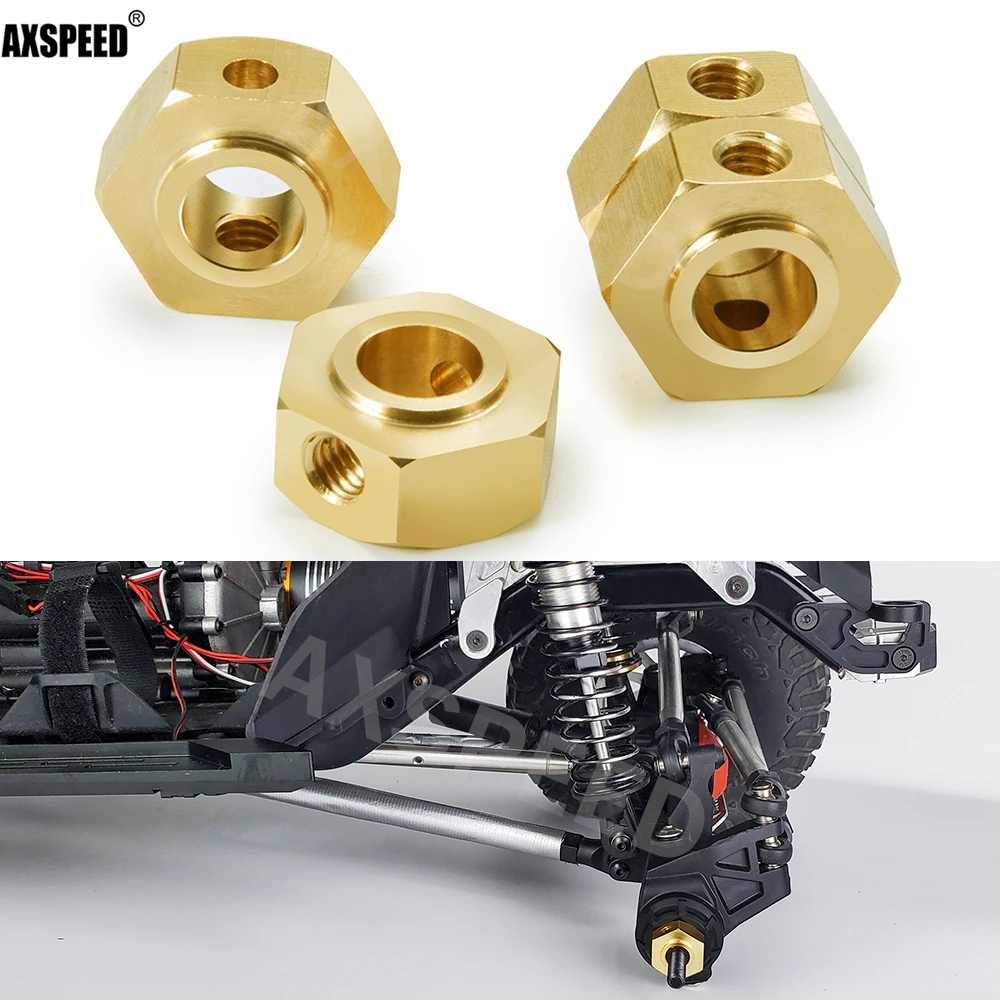 AXSPEED 4Pcs Brass Counterweight Wheel Hex Adapter Combiner Coupler for 1/6 Axial SCX6 AXI05000 RC Crawler Car Upgrade Parts
AXSPEED 4Pcs Brass Counterweight Wheel Hex Adapter Combiner Coupler for 1/6 Axial SCX6 AXI05000 RC Crawler Car Upgrade Parts