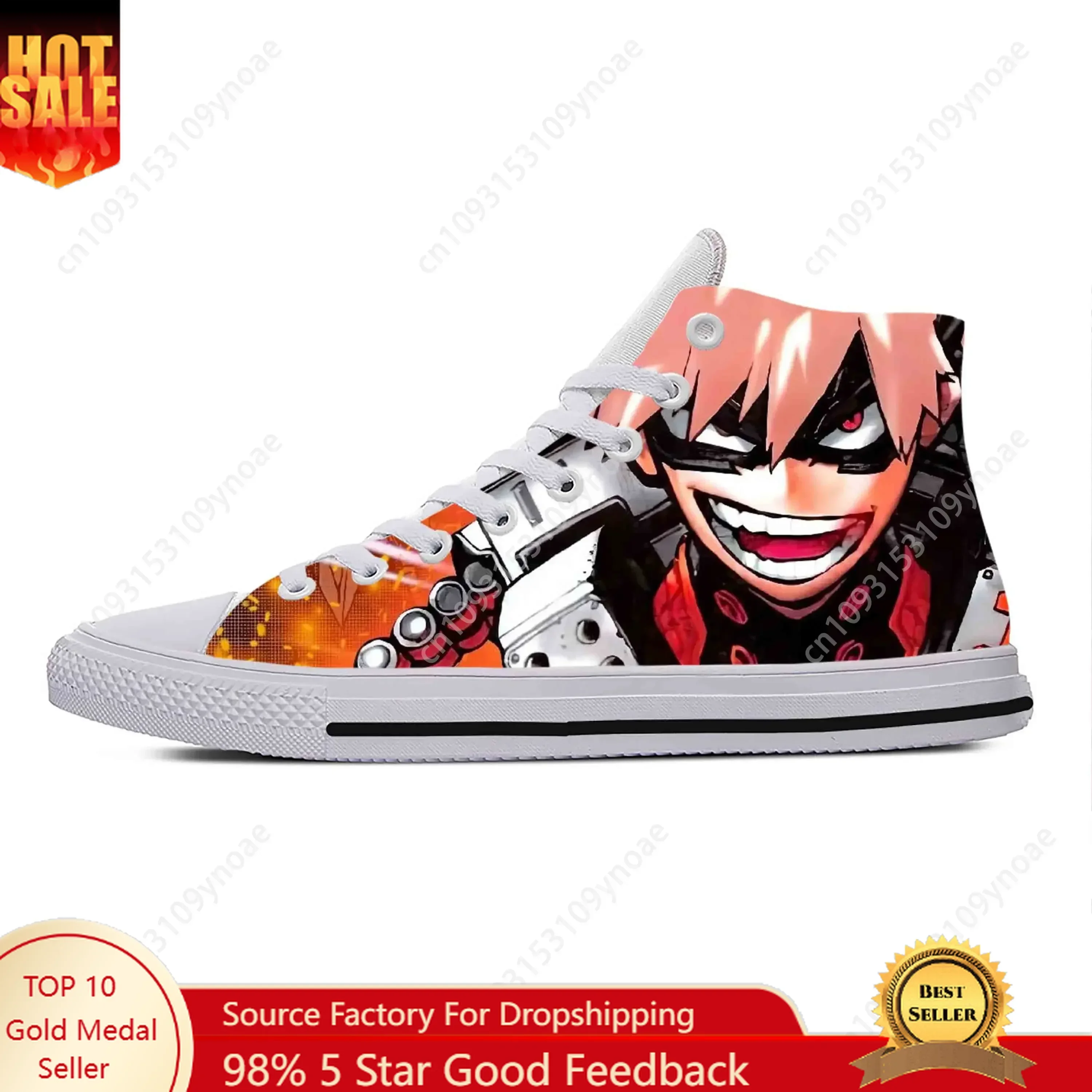 Hot Anime Manga My Hero Academia Bakugou Katsuki Casual Cloth Shoes High Top Comfortable Breathable 3D Print Men Women Sneakers
Hot Anime Manga My Hero Academia Bakugou Katsuki Casual Cloth Shoes High Top Comfortable Breathable 3D Print Men Women Sneakers