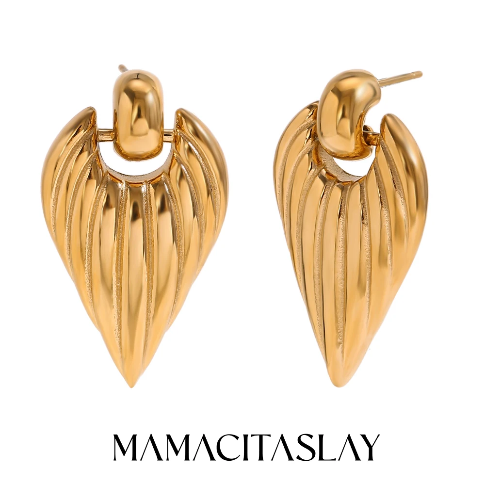 MamacitaSlay New Design Small C- Shaped Hook Leaves Wings Drop Earrings Titanium stainless steel women's jewelry Accessories
MamacitaSlay New Design Small C- Shaped Hook Leaves Wings Drop Earrings Titanium stainless steel women's jewelry Accessories