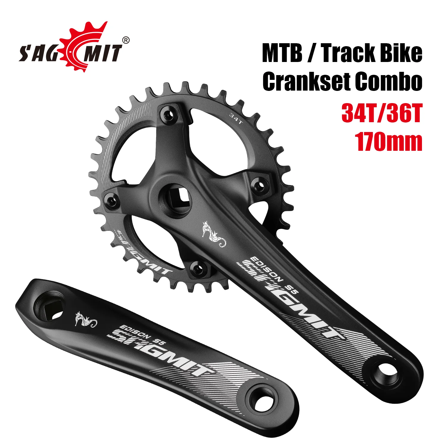 Шатуны SAGMIT 34T 36T с квадратным конусом 104BCD MTB, велосипедная шатунная звездочка, 170 мм, шатуны из алюминиевого сплава, велосипедные шатуны, 7-11 скоростей
Шатуны SAGMIT 34T 36T с квадратным конусом 104BCD MTB, велосипедная шатунная звездочка, 170 мм, шатуны из алюминиевого сплава, велосипедные шатуны, 7-11 скоростей