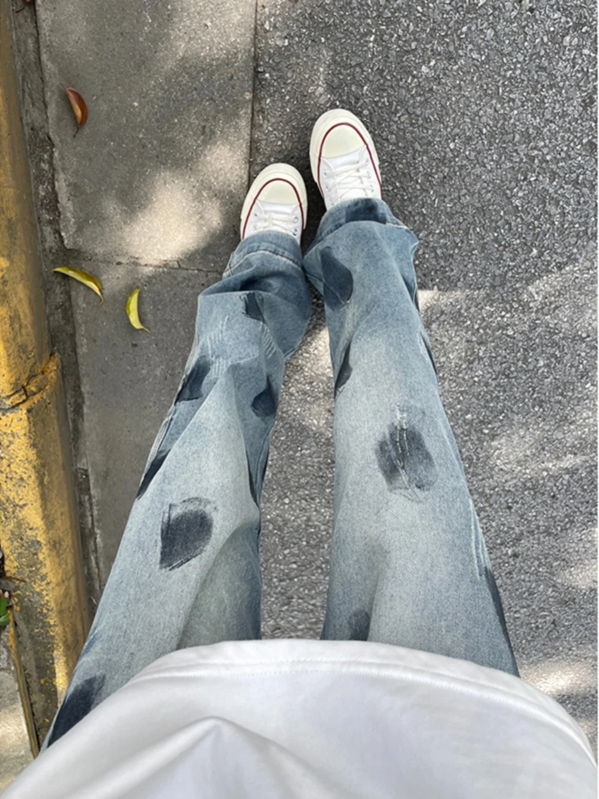 Men's Denim Jeans Fall Trend Brand Leg Lengthening Micro Flare Pants American High Street Straight Blade Pants fiti Design
Men's Denim Jeans Fall Trend Brand Leg Lengthening Micro Flare Pants American High Street Straight Blade Pants fiti Design