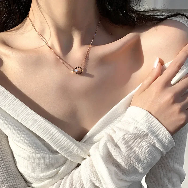 luxury quality Stainless steel Necklace for Women Roman Numeral Clavicle Chain with Luxury Pendant Titanium Jewelry Wholesale
luxury quality Stainless steel Necklace for Women Roman Numeral Clavicle Chain with Luxury Pendant Titanium Jewelry Wholesale