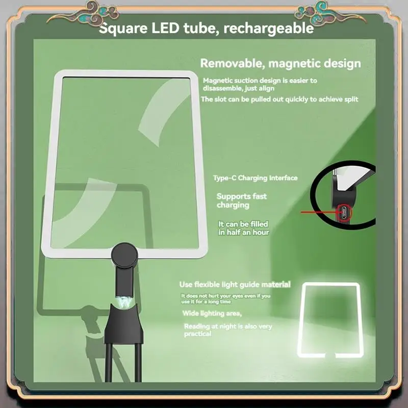 Neck Handheld Desktop Large Lens Magnifier With 50 LED Lights Multi-Purpose Handheld For Seniors
Neck Handheld Desktop Large Lens Magnifier With 50 LED Lights Multi-Purpose Handheld For Seniors