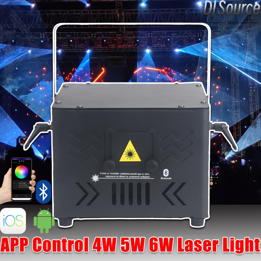 RGB 4W 5W 6W Лазерный свет Android/IOS Bluetooth Управление через приложение Узор анимации 3D Сценический лазерный проектор DMX DJ Сценический сканер Шоу
RGB 4W 5W 6W Лазерный свет Android/IOS Bluetooth Управление через приложение Узор анимации 3D Сценический лазерный проектор DMX DJ Сценический сканер Шоу