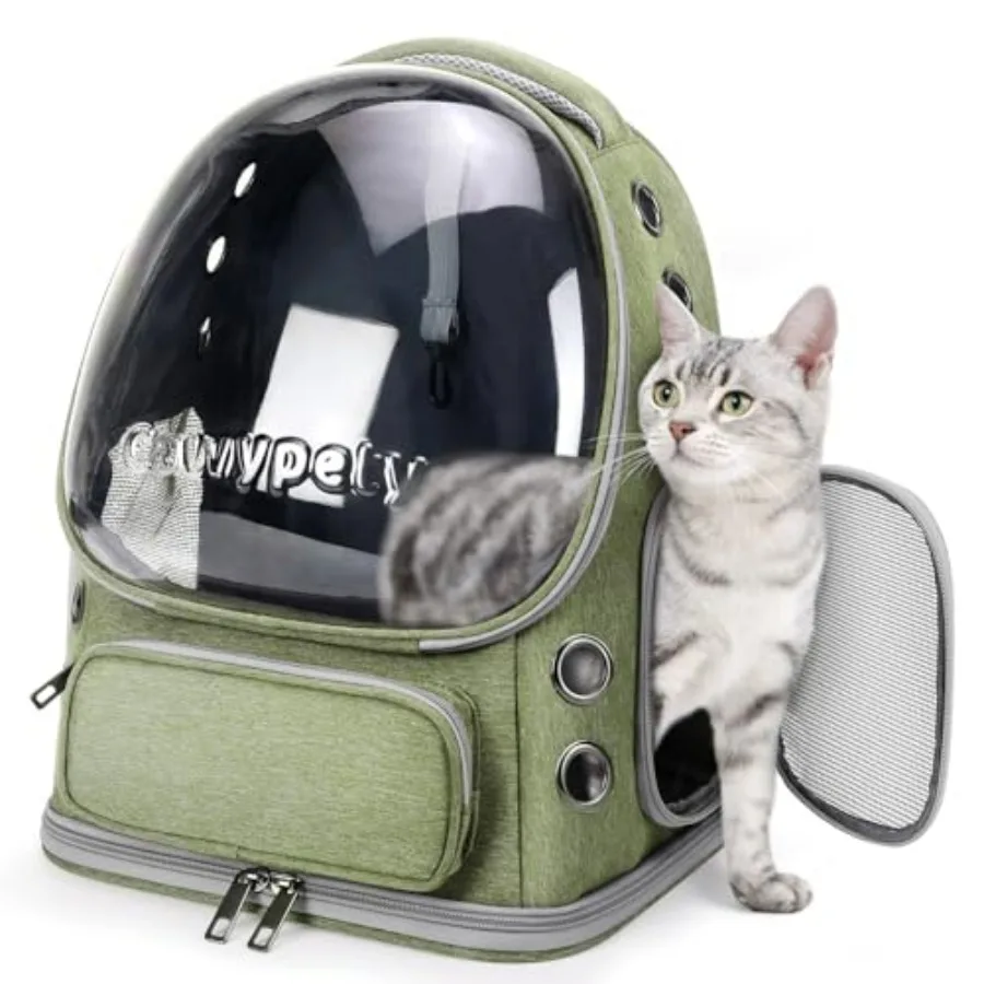 Cat Backpack Carrier, Breathable Cat Carrier Large Space Bubble Pet Backpack for Kitty Small Dog up to 15lbs, Transparent and F
Cat Backpack Carrier, Breathable Cat Carrier Large Space Bubble Pet Backpack for Kitty Small Dog up to 15lbs, Transparent and F