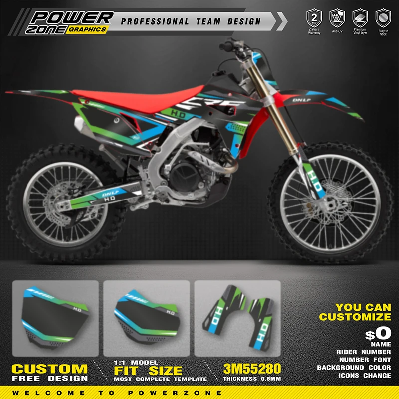 PowerZone Full Graphics Background Decals Stickers Kit For HONDA 2021 2020 2019 2018 CRF250RX 2020 2019 2018 2017 CRF450RX 005
PowerZone Full Graphics Background Decals Stickers Kit For HONDA 2021 2020 2019 2018 CRF250RX 2020 2019 2018 2017 CRF450RX 005