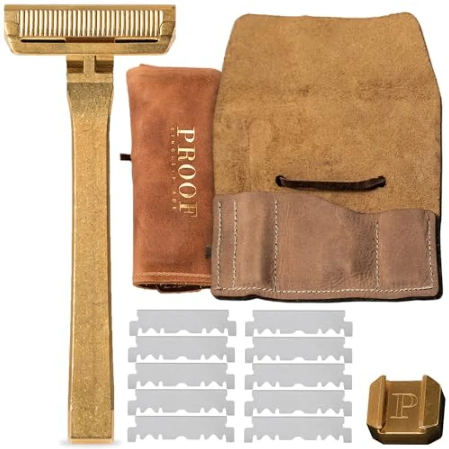 Бритва PROOF Razor Reserve Brass с одним лезвием для мужчин – для мягкого бритья, прецизионная, изготовленная на ЧПУ, утяжеленная для лучшего контроля, улучшает качество бритья.
Бритва PROOF Razor Reserve Brass с одним лезвием для мужчин – для мягкого бритья, прецизионная, изготовленная на ЧПУ, утяжеленная для лучшего контроля, улучшает качество бритья.