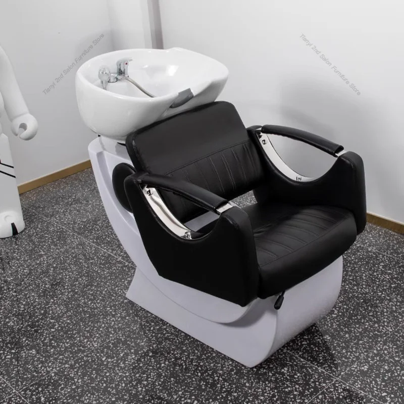 Barber Shop Head Spa Shampoo Chairs Nordic Originality Shower Shampoo Bed Ergonomics Hair Salon Furniture Sillon Barbero FYSC
Barber Shop Head Spa Shampoo Chairs Nordic Originality Shower Shampoo Bed Ergonomics Hair Salon Furniture Sillon Barbero FYSC