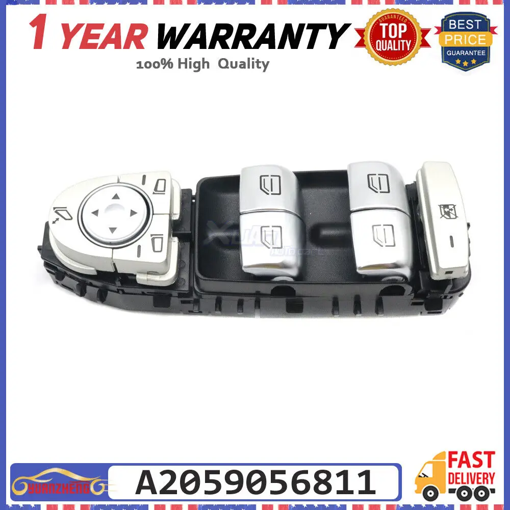 1X Door Master Power Window Control Switch Button Console A2059056811 for Mercedes-Benz C Class W205 S205 X253 C200 C300 C350
1X Door Master Power Window Control Switch Button Console A2059056811 for Mercedes-Benz C Class W205 S205 X253 C200 C300 C350