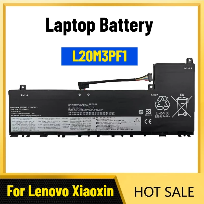 Laptop Battery for Lenovo Xiaoxin Air14+ ACH/ACN/ITL/ARH7 2021/2022 L20M3PF1
Laptop Battery for Lenovo Xiaoxin Air14+ ACH/ACN/ITL/ARH7 2021/2022 L20M3PF1