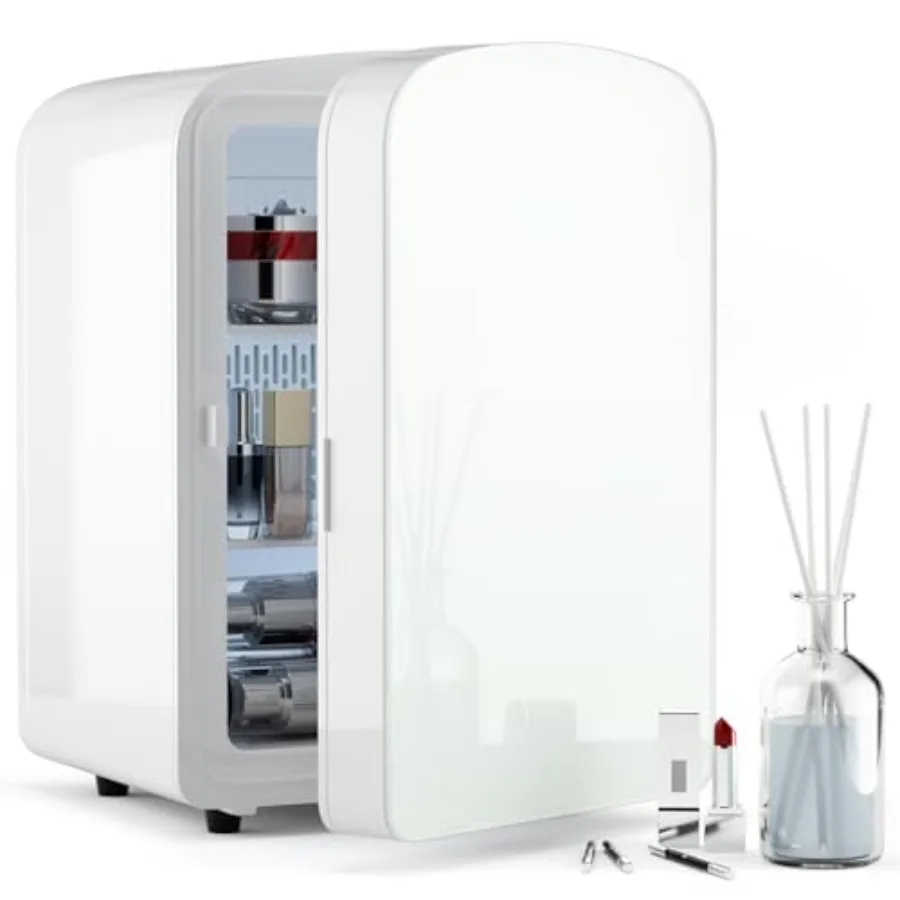 9L Mini Fridge for Bedroom, Car, College Dorm Office Desk Portable AC/DC Cooler Warmer for Skincare, Beauty, Drinks, Food Glass
9L Mini Fridge for Bedroom, Car, College Dorm Office Desk Portable AC/DC Cooler Warmer for Skincare, Beauty, Drinks, Food Glass