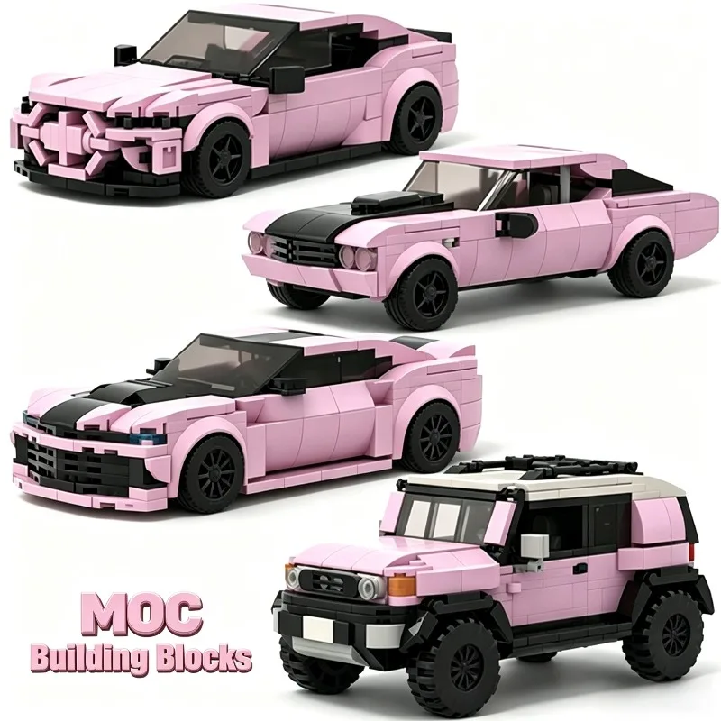 4 Types Pink Series M4 Muscle Car V2 Super Car Building Blocks MOC Racing Vehicle Construction Bricks Toy Gift for Boy
4 Types Pink Series M4 Muscle Car V2 Super Car Building Blocks MOC Racing Vehicle Construction Bricks Toy Gift for Boy