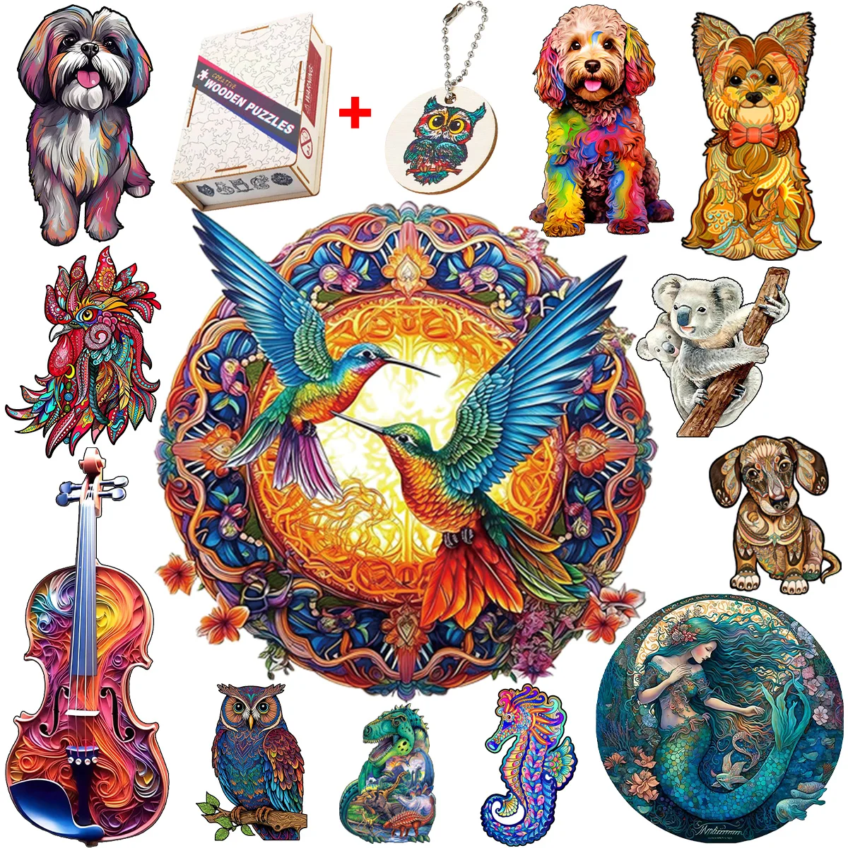 Creative Irregular Animal Wooden Jigsaw Puzzles Intellectual DIY Wood Craft For Kids Adults Challenging Family Educational Toys
Creative Irregular Animal Wooden Jigsaw Puzzles Intellectual DIY Wood Craft For Kids Adults Challenging Family Educational Toys