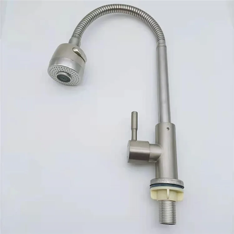 Factory wholesale stainless steel round vertical universal basin faucet copper core single cold vertical rotating kitchen faucet
Factory wholesale stainless steel round vertical universal basin faucet copper core single cold vertical rotating kitchen faucet
