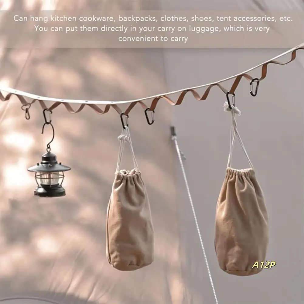 Outdoor Hanging Rope Lanyard Clothesline For Hanging Gear Camping Atmosphere Decoration 
Outdoor Hanging Rope Lanyard Clothesline For Hanging Gear Camping Atmosphere Decoration