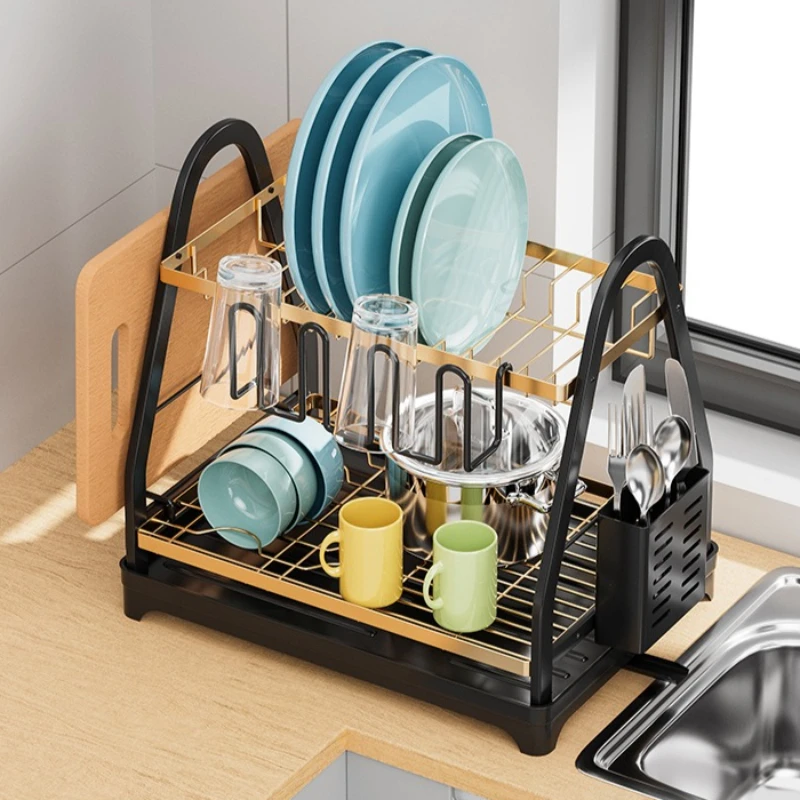 Firm Dish storage rack Kitchen rack Multifunctional bowl and chopsticks drain rack Household countertop bowl rack
Firm Dish storage rack Kitchen rack Multifunctional bowl and chopsticks drain rack Household countertop bowl rack