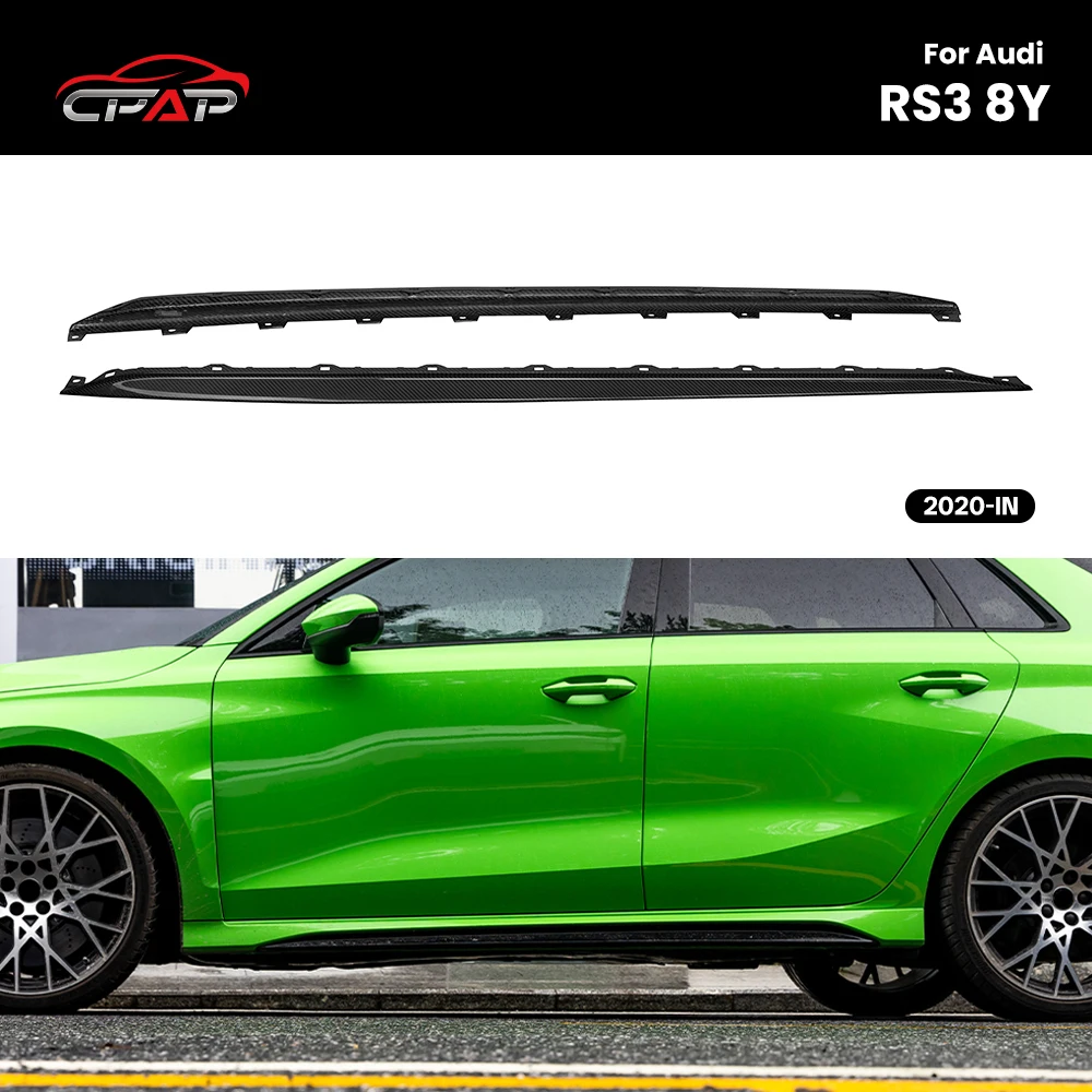 Real Dry Carbon Fiber Side Skirts Trim Replacement For Audi RS3 8Y LCI OEM Style 2020-IN 2Pcs/Set
Real Dry Carbon Fiber Side Skirts Trim Replacement For Audi RS3 8Y LCI OEM Style 2020-IN 2Pcs/Set