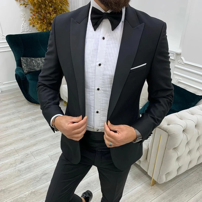 2023 Costume Homme 2 Peice Suits Slim Fit Men's Wedding Tuxedos Peaked Lapel Best Man Wedding Party Male Suit ( Blazer+Pants )
2023 Costume Homme 2 Peice Suits Slim Fit Men's Wedding Tuxedos Peaked Lapel Best Man Wedding Party Male Suit ( Blazer+Pants )