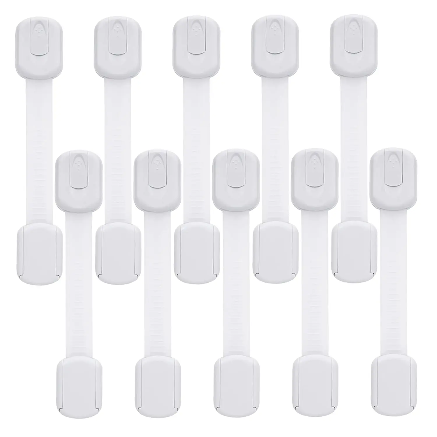 Child Safety Cabinet Locks (10 Pack) - Baby Proofing Latches for Drawers, Doors, Fridge, Oven, Cupboard with 3M Adhesive
Child Safety Cabinet Locks (10 Pack) - Baby Proofing Latches for Drawers, Doors, Fridge, Oven, Cupboard with 3M Adhesive