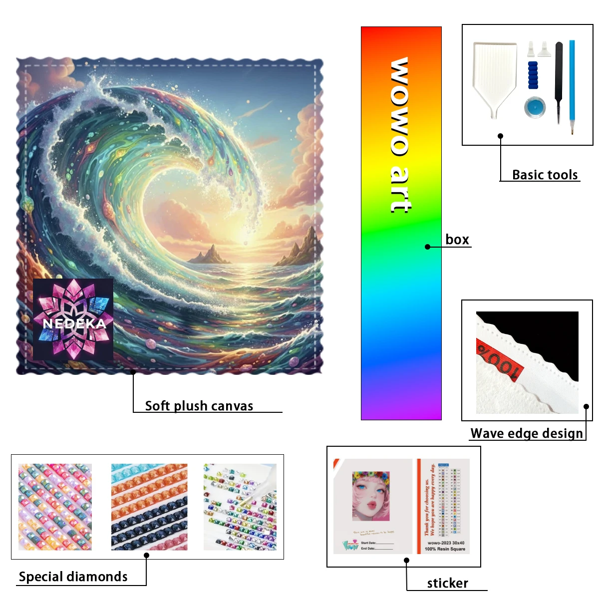 【NEDEKA_ Diamond Art】Waves Crystal AB Rhinestone FD Rhinestone Perfect Resin Diamond
【NEDEKA_ Diamond Art】Waves Crystal AB Rhinestone FD Rhinestone Perfect Resin Diamond