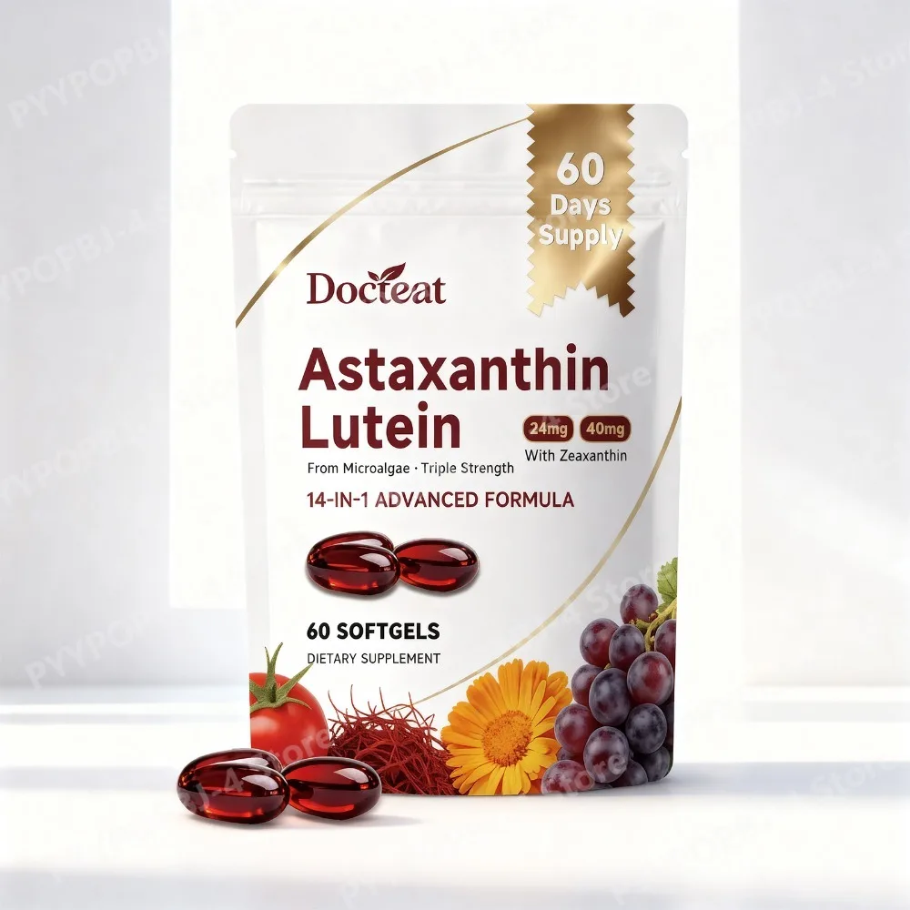 Lutein Zeaxanthin Astaxanthin Softgels Eye Nutrition Support with Zinc Selenium Copper Vision Support Eye Vitality
Lutein Zeaxanthin Astaxanthin Softgels Eye Nutrition Support with Zinc Selenium Copper Vision Support Eye Vitality