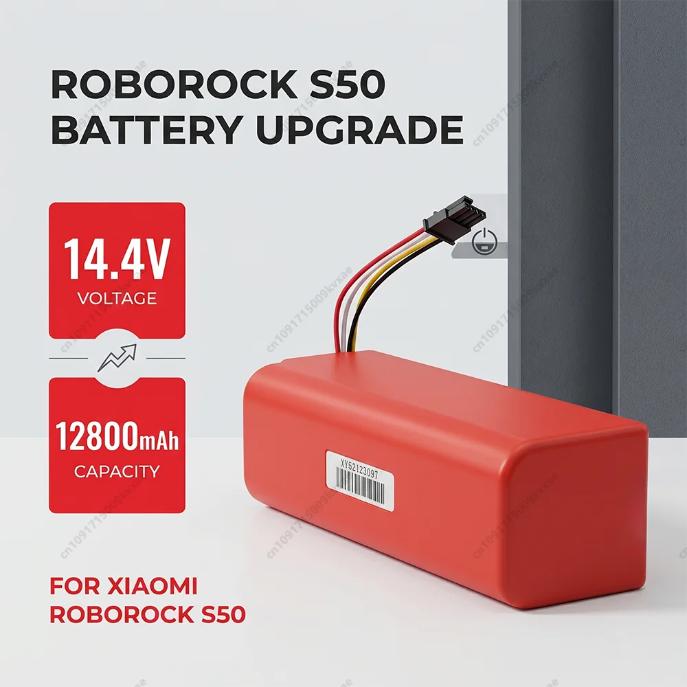 14.4V 12800mAh Li-ion Battery for Roborock S50 S55 S60 S70 Q70 Max Robot Vacuum Cleaner Replacement Battery High Capacity Pack
14.4V 12800mAh Li-ion Battery for Roborock S50 S55 S60 S70 Q70 Max Robot Vacuum Cleaner Replacement Battery High Capacity Pack