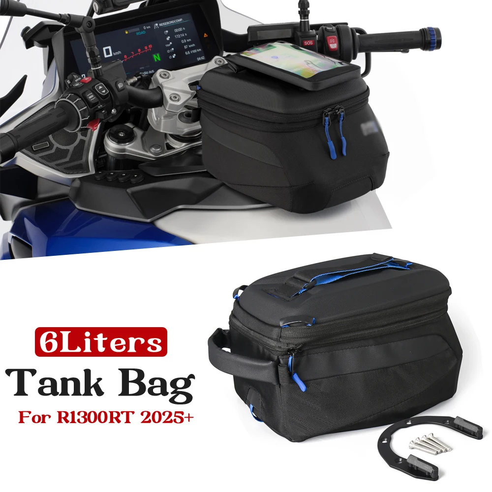 New Motorcycle Accessories Tank Bag Quick Release Fuel Tank Bag 6L Black For BMW R1300 RT R1300RT R 1300 RT 2025 2026
New Motorcycle Accessories Tank Bag Quick Release Fuel Tank Bag 6L Black For BMW R1300 RT R1300RT R 1300 RT 2025 2026