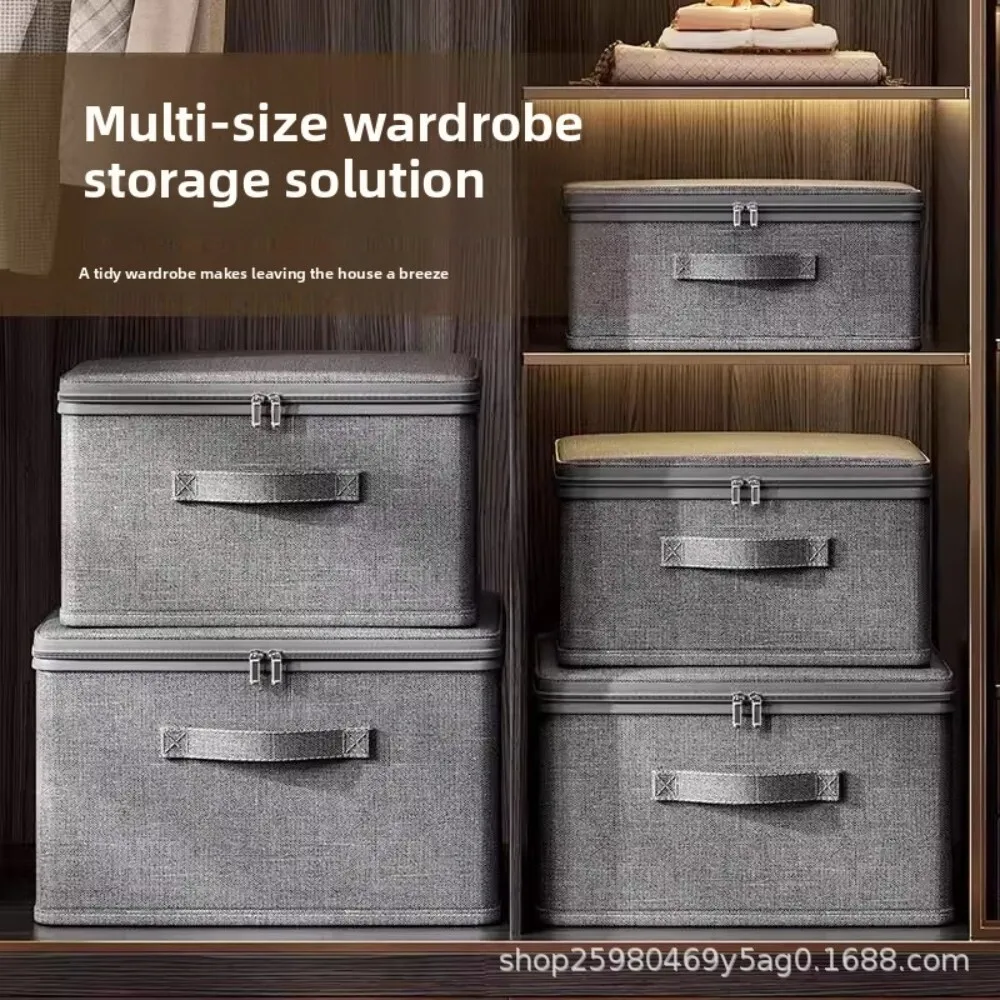 Large Capacity Flip Top Storage Box with Combination Lock for Bedroom Clothing Organizer Made of Durable Cationic Material
Large Capacity Flip Top Storage Box with Combination Lock for Bedroom Clothing Organizer Made of Durable Cationic Material