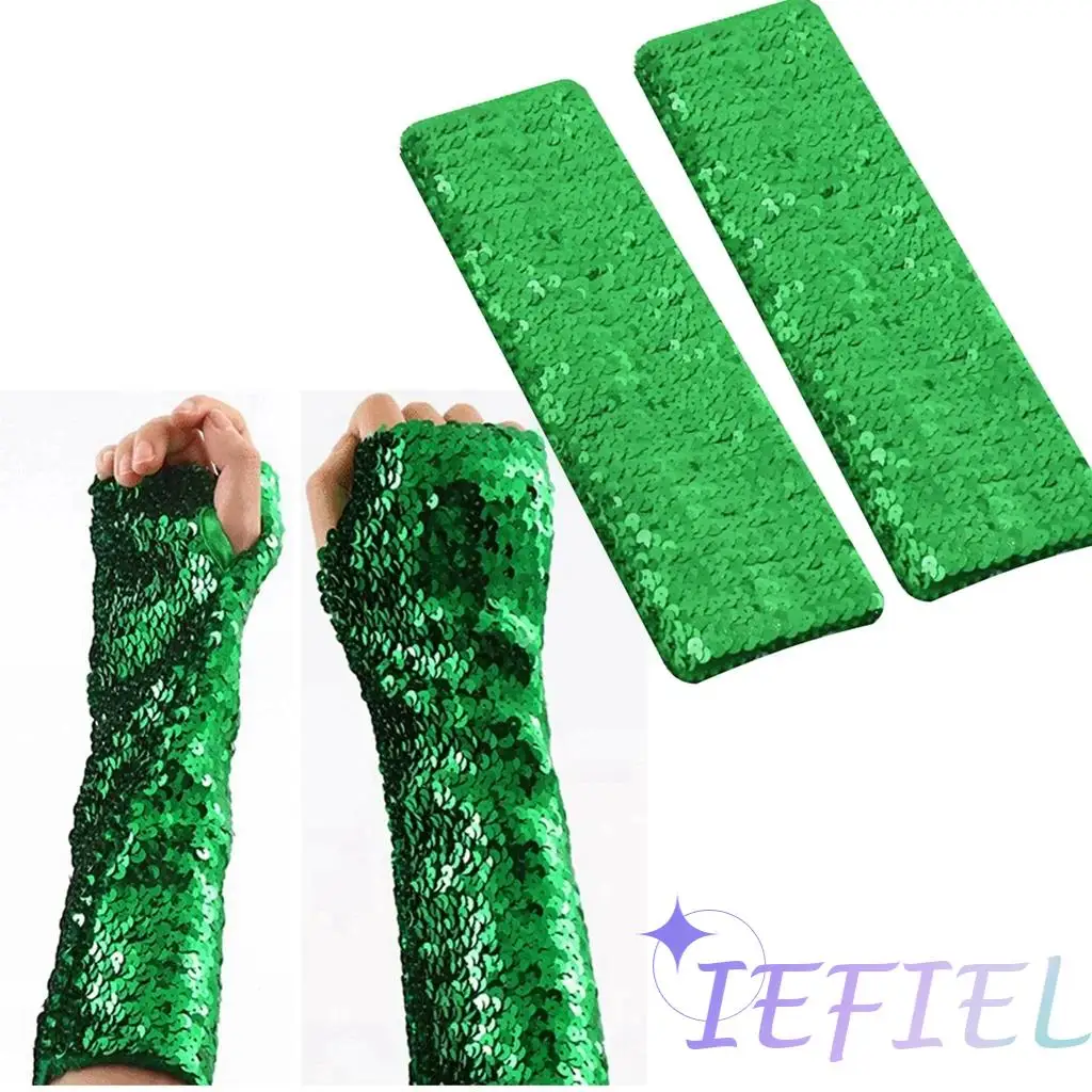 Women Shiny Sequin Elbow Cuffs Glove Stretchy Arm Sleeve Evening Carnival Costume Opera Rave Party Performance Accessories 1Pair
Women Shiny Sequin Elbow Cuffs Glove Stretchy Arm Sleeve Evening Carnival Costume Opera Rave Party Performance Accessories 1Pair