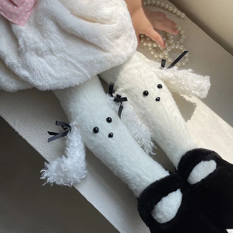 Girls Tights 2024 Winter New Big Eared Curly Dog Bow Otter Rabbit Hair Children Baby Pantyhose Cute Sweet
Girls Tights 2024 Winter New Big Eared Curly Dog Bow Otter Rabbit Hair Children Baby Pantyhose Cute Sweet