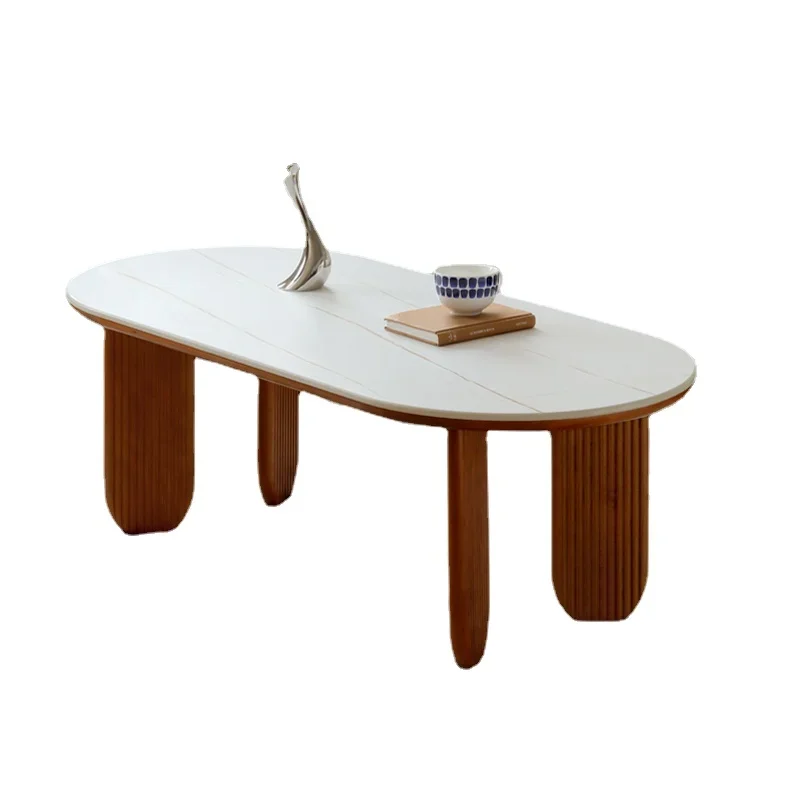 Pqf Stone Plate Coffee Table Desk Living Room Simple Solid Wood Tea Making Table
Pqf Stone Plate Coffee Table Desk Living Room Simple Solid Wood Tea Making Table
