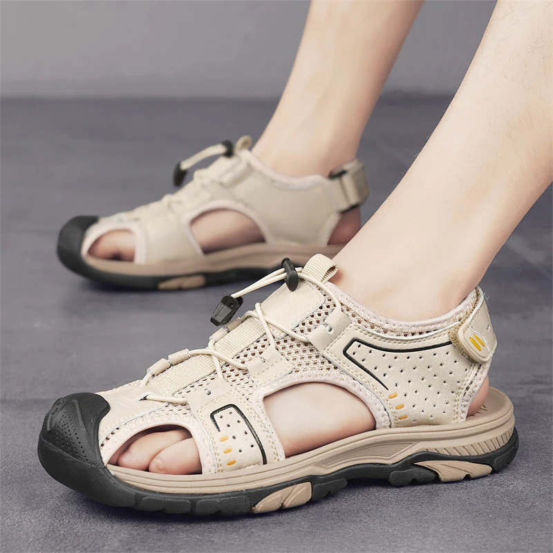 High quality Baotou sandals Trendy Summer Breathable Shoes Mens Casual Comfortable Versatile shoes for traveling and strolling
High quality Baotou sandals Trendy Summer Breathable Shoes Mens Casual Comfortable Versatile shoes for traveling and strolling