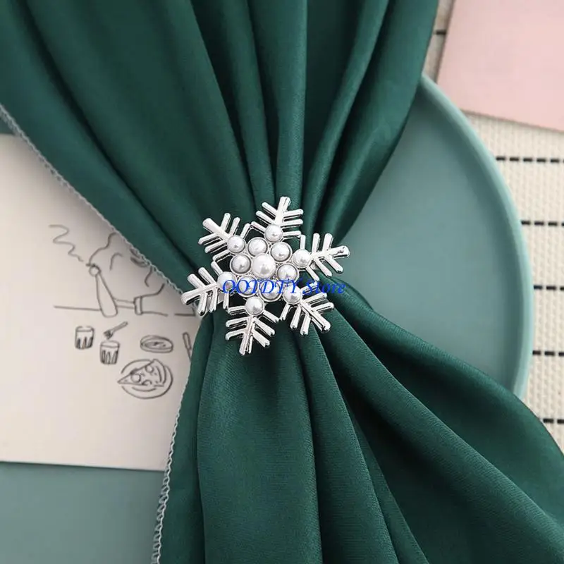 367A Pack of 6 Napkin Rings Christmas Snowflake Napkins Holder Metallic Napkin Buckle Sophisticated Plating Accessories
367A Pack of 6 Napkin Rings Christmas Snowflake Napkins Holder Metallic Napkin Buckle Sophisticated Plating Accessories