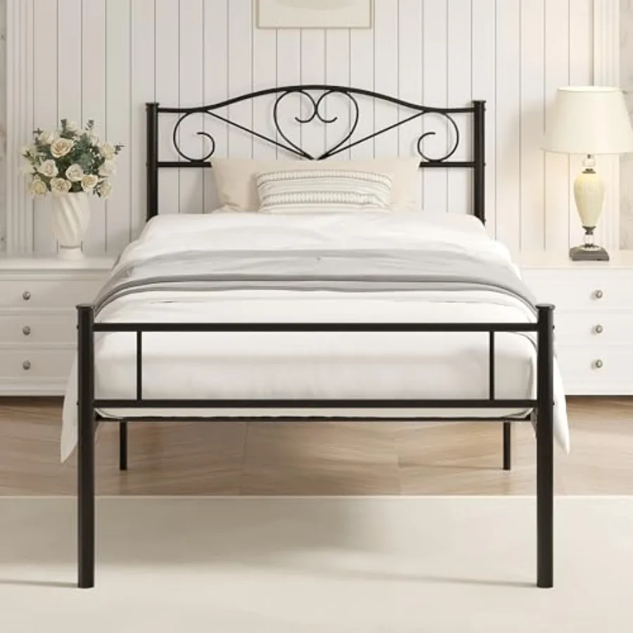 14 Inch Size Metal Platform Bed Frame with Headboard and Footboard, Heavy Duty Mattress Foundation with Steel Slats Support, No
14 Inch Size Metal Platform Bed Frame with Headboard and Footboard, Heavy Duty Mattress Foundation with Steel Slats Support, No