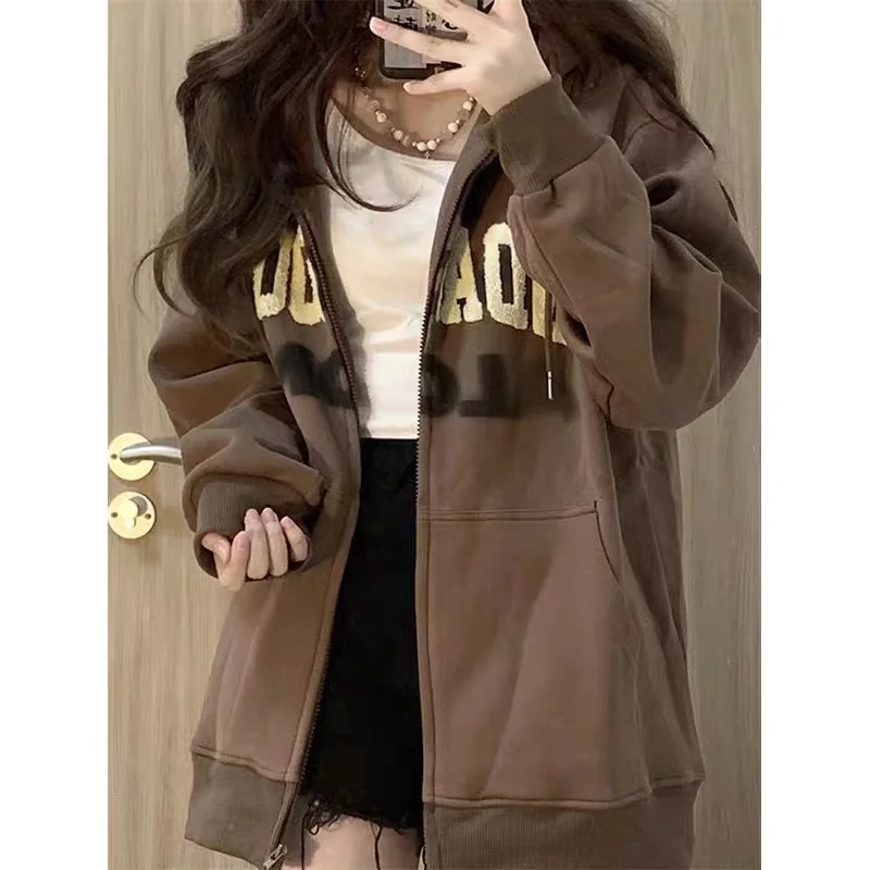 plus Size Hoodie Women's Thickened Long Sleeve Sweatshirt Autumn Winter Fleece Outerwear Casual Loose Slimming Top for Couples
plus Size Hoodie Women's Thickened Long Sleeve Sweatshirt Autumn Winter Fleece Outerwear Casual Loose Slimming Top for Couples