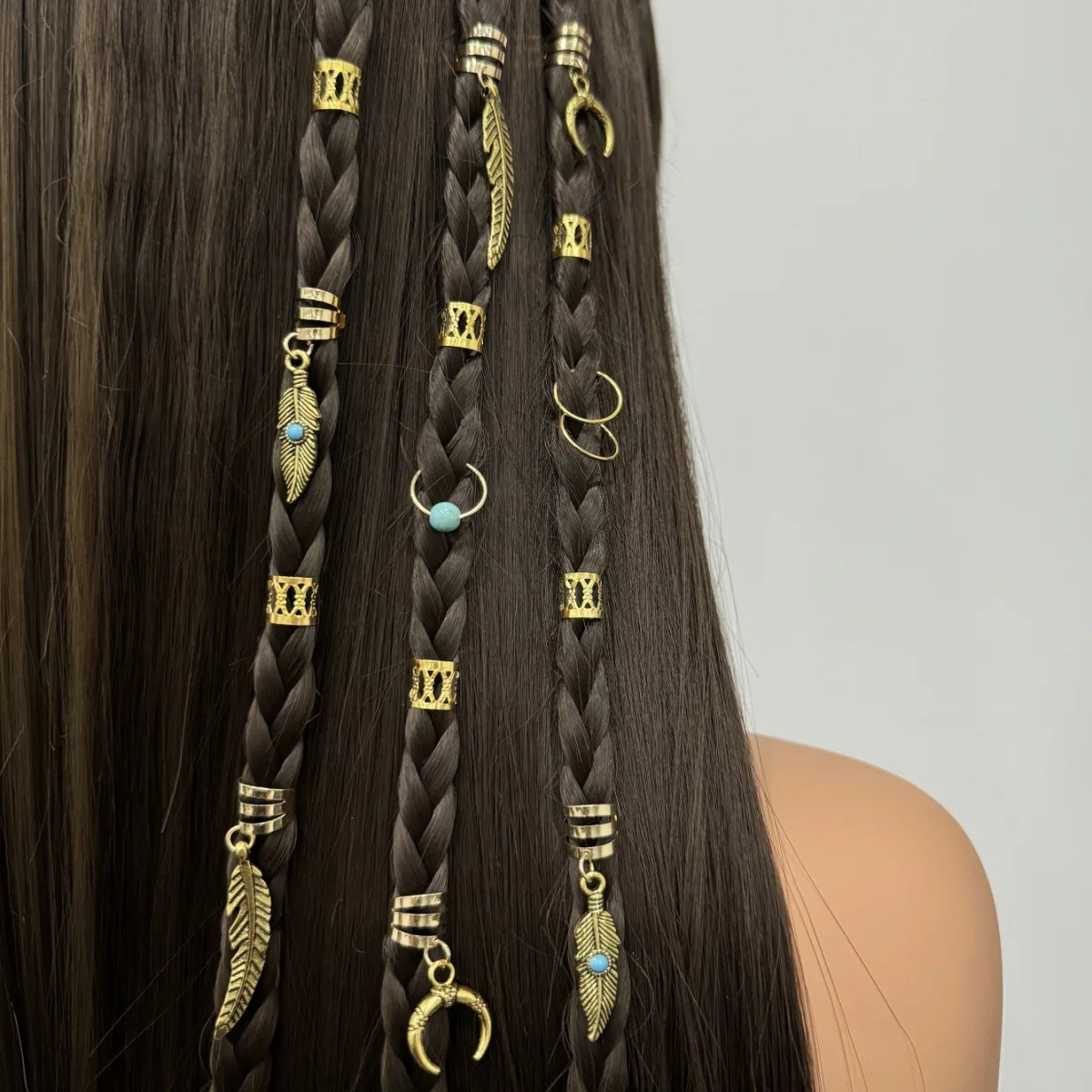 31pcs Boho Braid Rings Moon Leaf Hair Clips for Women Beach Vacation Hair Accessories Beach Holiday Bohemian Hair Rings
31pcs Boho Braid Rings Moon Leaf Hair Clips for Women Beach Vacation Hair Accessories Beach Holiday Bohemian Hair Rings
