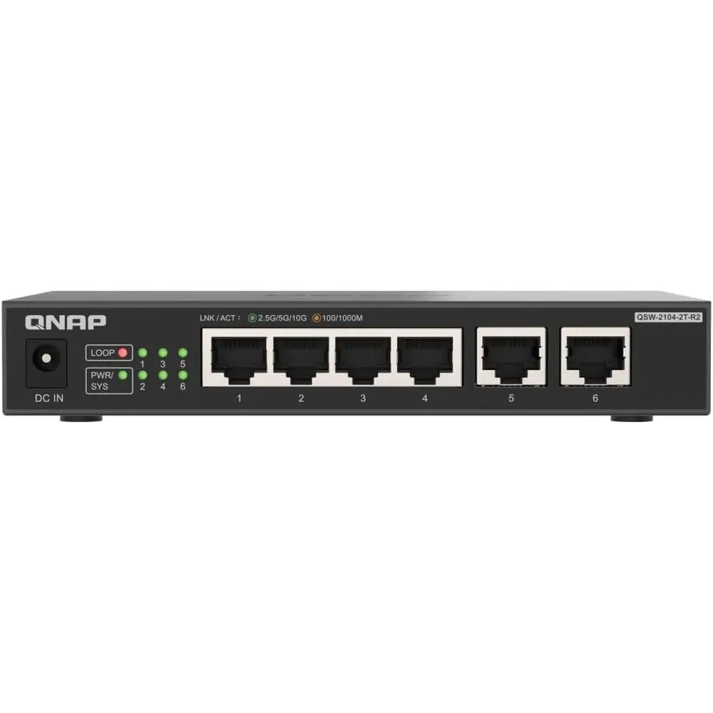 4-Port 2.5Gbps and 2-Port 10Gbps Unmanaged Ethernet Switch
4-Port 2.5Gbps and 2-Port 10Gbps Unmanaged Ethernet Switch