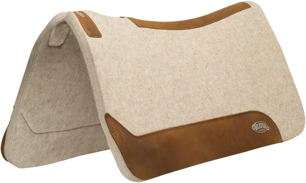 27" x 27" Contoured Wool Blend Felt Saddle Pad, Shock Absorbing Western Design for Protection and Durability
27" x 27" Contoured Wool Blend Felt Saddle Pad, Shock Absorbing Western Design for Protection and Durability