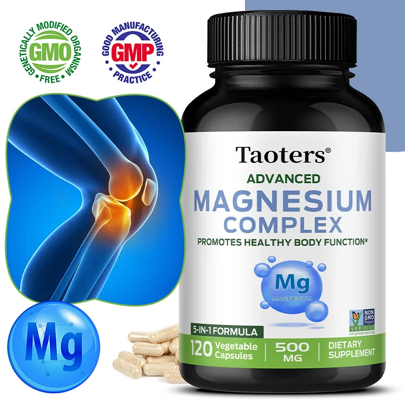 Magnesium Complex Capsules, High Absorption, Support Muscle Relaxation, Nerve Calm, Bone, Heart & Daily Sleep Wellness
Magnesium Complex Capsules, High Absorption, Support Muscle Relaxation, Nerve Calm, Bone, Heart & Daily Sleep Wellness