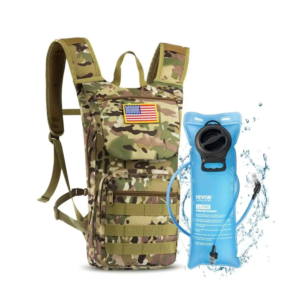 Tactical Outdoor Hydration Backpack 3L Water Bladder Cycling Hiking Running Pack
Tactical Outdoor Hydration Backpack 3L Water Bladder Cycling Hiking Running Pack