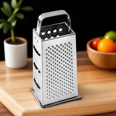 Multipurpose Grater Stainless Steel 4-Sides Box Grater Kitchen Gadget Comfortable Use Vegetable Fruit Cheese
Multipurpose Grater Stainless Steel 4-Sides Box Grater Kitchen Gadget Comfortable Use Vegetable Fruit Cheese