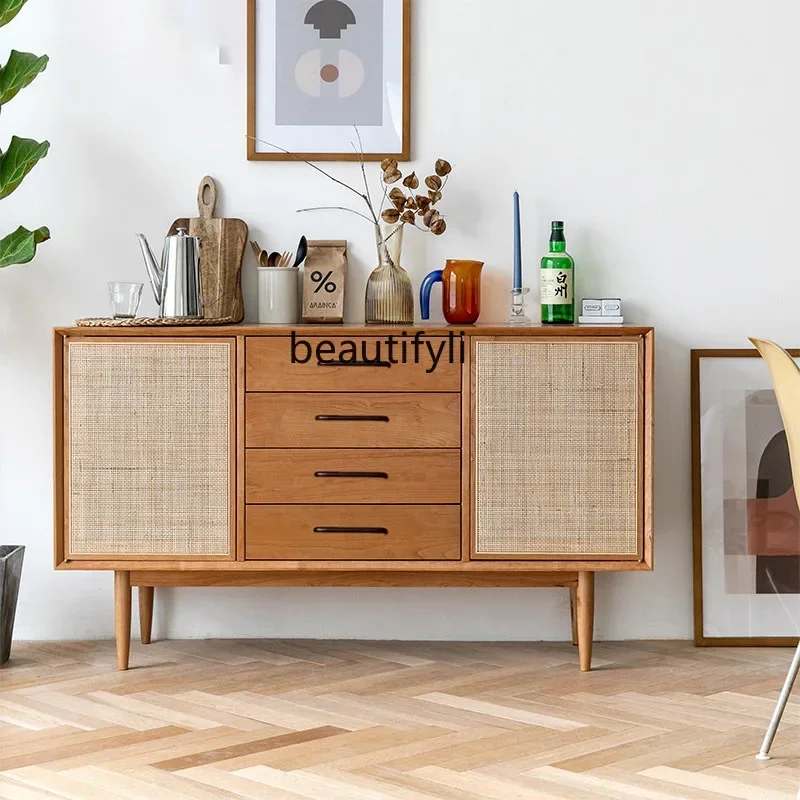 45 Japanese-Style Solid Wood Rattan Sideboard Cabinet Storage Hallway Simple Modern Storage Wall Cabinet
45 Japanese-Style Solid Wood Rattan Sideboard Cabinet Storage Hallway Simple Modern Storage Wall Cabinet