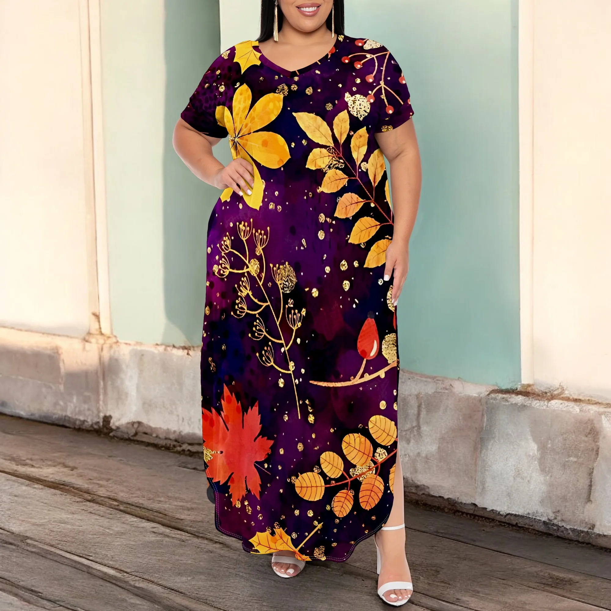 Plus Size Womens Fashion Short Sleeveless Loose Sexy Vacation Scoop Neck Dress Print Long Print Casual Maxi Dresses
Plus Size Womens Fashion Short Sleeveless Loose Sexy Vacation Scoop Neck Dress Print Long Print Casual Maxi Dresses