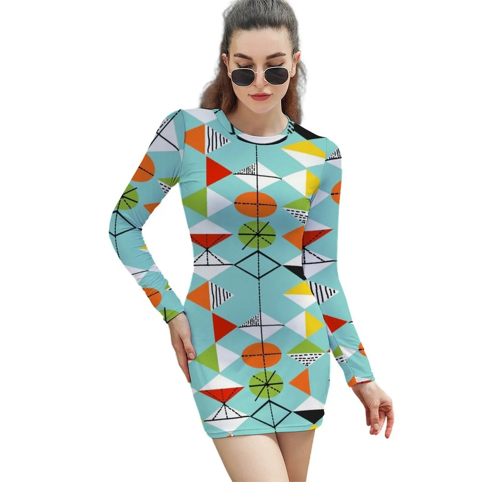 Retro Harlequin Pattern Long-Sleeved Sheath Dress elegant chic women dresses promotion long sleeve dresses
Retro Harlequin Pattern Long-Sleeved Sheath Dress elegant chic women dresses promotion long sleeve dresses